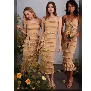 V. Champman Lily Dress in Warm Sand size 6, Wedding Guest/Bridesmaid